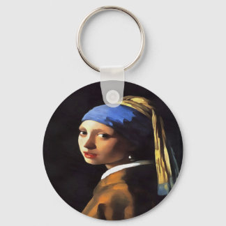 Llavero Chica de Perla tras Johannes Vermeer