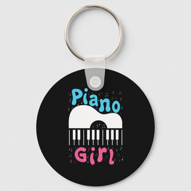 Llavero Chica de piano (Anverso)