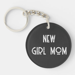 Llavero chica de recién nacido mamá negro Aralic Keychain