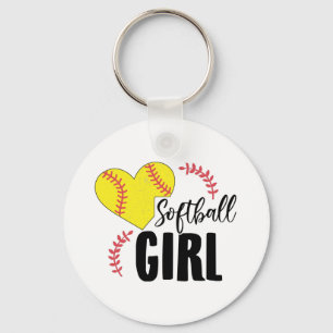 Llavero Chica de Softball   Idea de regalo de equipo de en