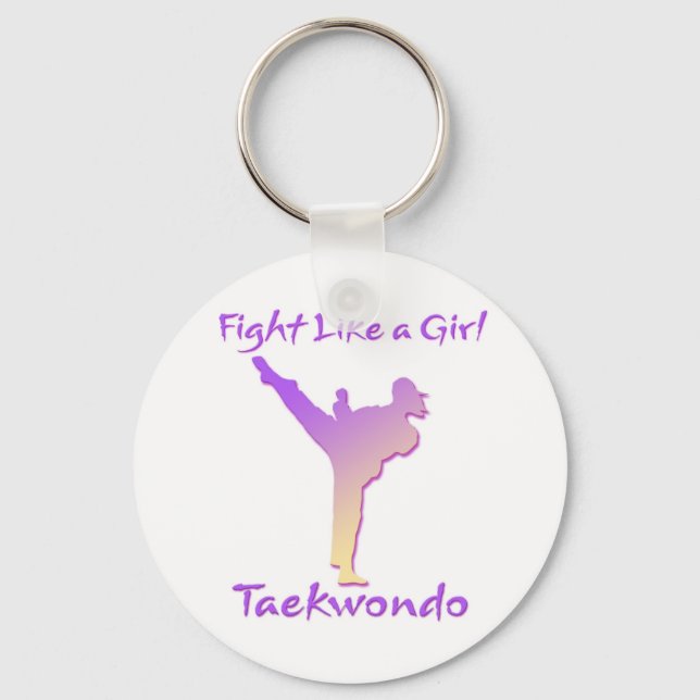 Llavero Chica de Taekwondo (Anverso)