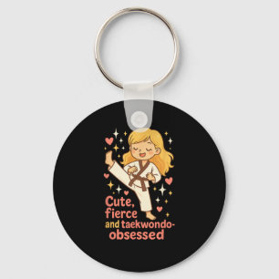 Llavero Chica de Taekwondo rubia, un futuro amargo y obses