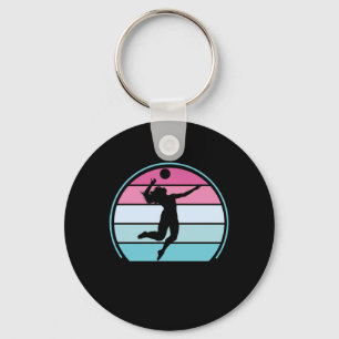 Llavero Chica de voleibol Retro Vintage