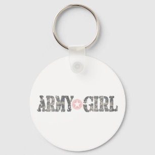 Llavero chica del ejército
