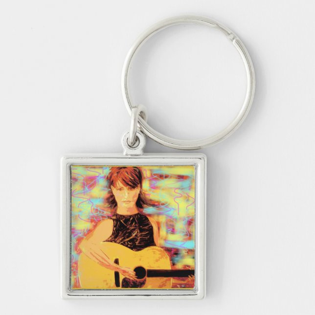 Llavero chica del folksinger (Frente)