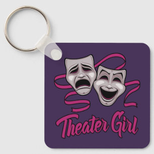 Llavero Chica del Teatro de Comedia y Tragedia