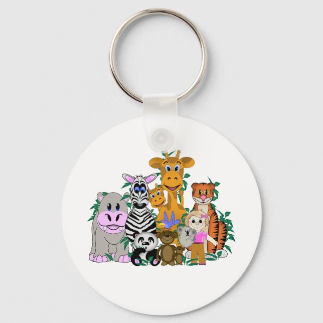 Llavero Chica del ZOO (Anverso)