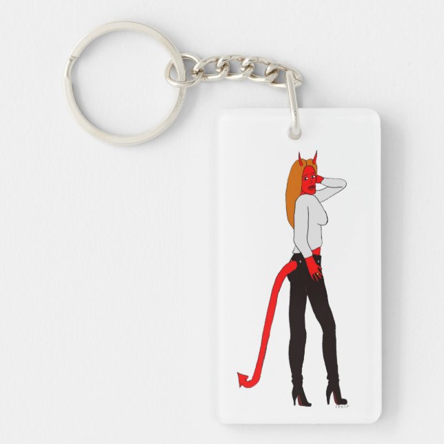 Llavero chica diablo (Frente)