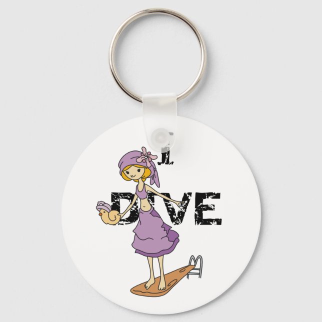 Llavero Chica Diver (Anverso)