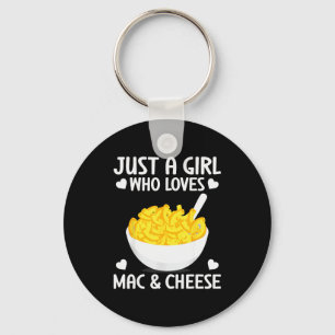 Llavero Chica Divertida De Macarrones Con Queso Que Ama Ma