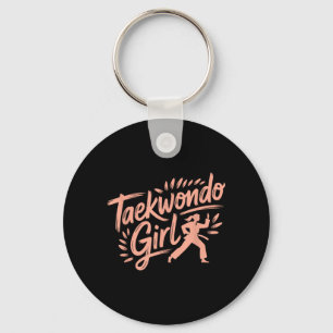 Llavero Chica divertida de Taekwondo