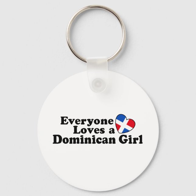 Llavero Chica dominicano (Anverso)