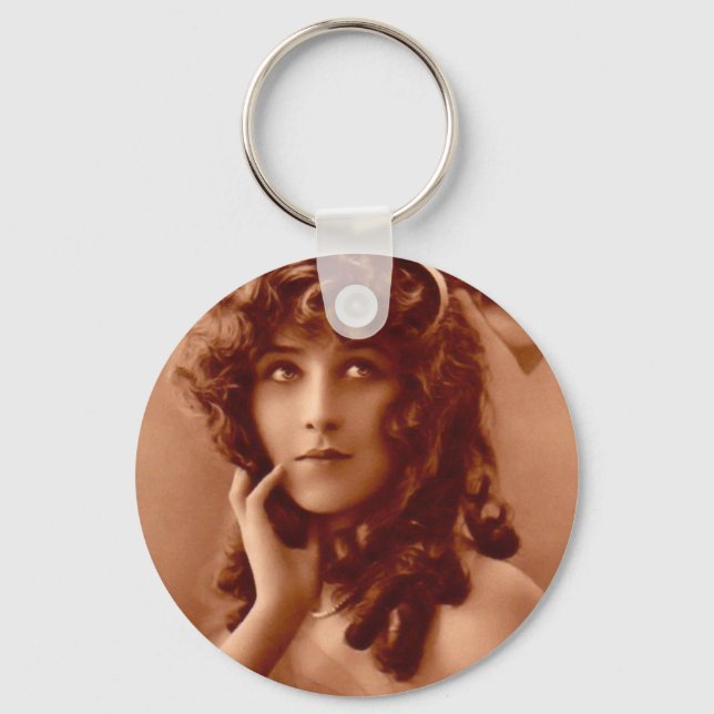 Llavero Chica Edwardian Vintage (Anverso)