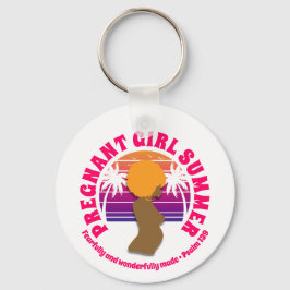 Llavero CHICA EMBARAZADA Personalizado DE VERANO Christian