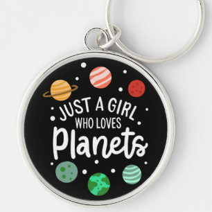 Llavero Chica Friki De La Ciencia Del Espacio Exterior Que
