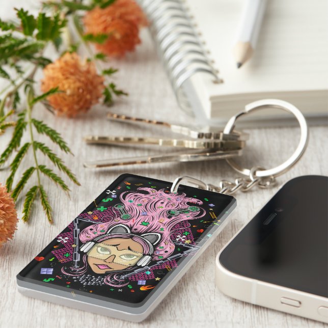 Llavero Chica Gamer (Frente Derecha)