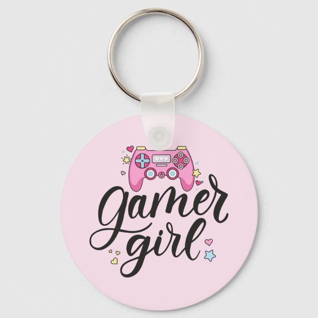Llavero Chica Gamer (Anverso)