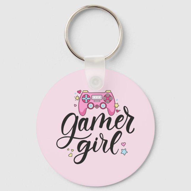 Llavero Chica Gamer (Anverso)