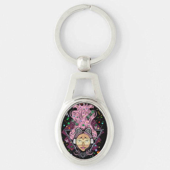 Llavero Chica Gamer (Anverso)