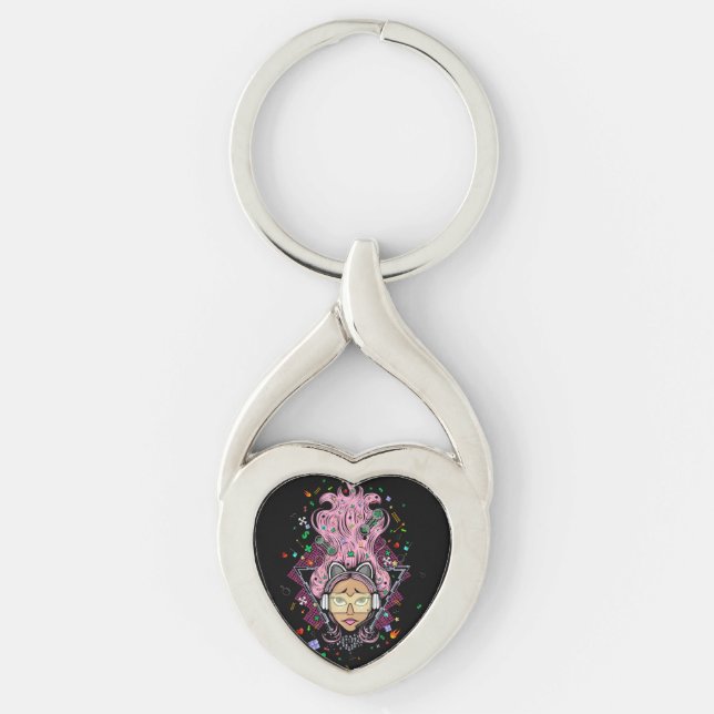 Llavero Chica Gamer (Anverso)