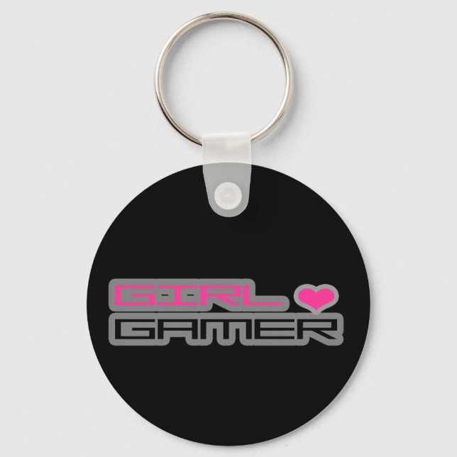 Llavero Chica Gamer Keychain (Anverso)