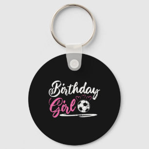 Llavero Chica genial de cumpleaños de fútbol