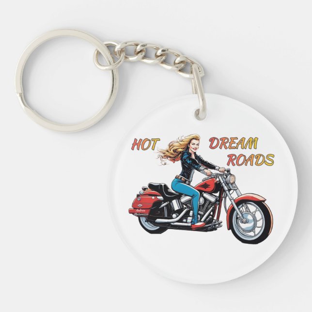 Llavero Chica Hot Dream Roads (Frente)