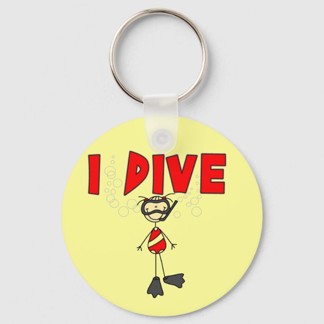 Llavero Chica I Camisetas de buceo y regalos (Anverso)