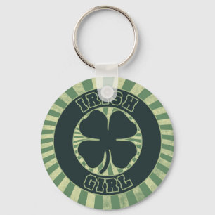 Llavero Chica irlandés Shamrock