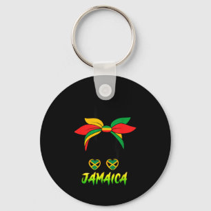 Llavero Chica Jamaicana Bandera De Jamaica Orgullo Mujer N