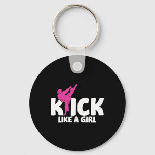 Llavero Chica Kickboxer Luchadora Kickboxing Artes Marcial