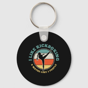 Llavero Chica Kickboxing Kickboxer Artes Marciales Regalo 