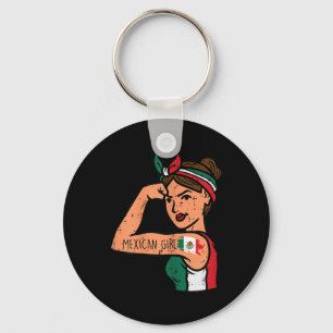 Llavero Chica mexicana Mujer Rosie Riveter Cinco De Mayo F