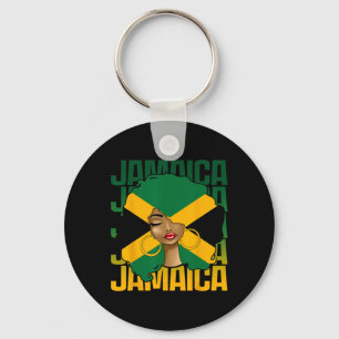 Llavero Chica mujer negra feliz Día de la Independencia de