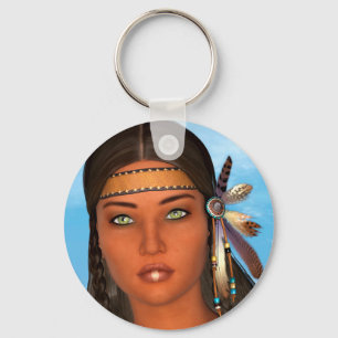 Llavero Chica nativo americano
