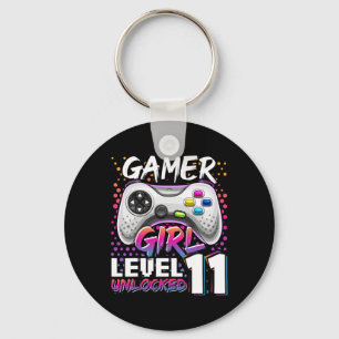 Llavero Chica Nivel 11 Videojuego desbloqueado 11º cumplea
