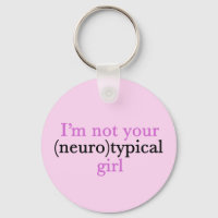 Chica no neurotípico adorno de autismo orgullo ros