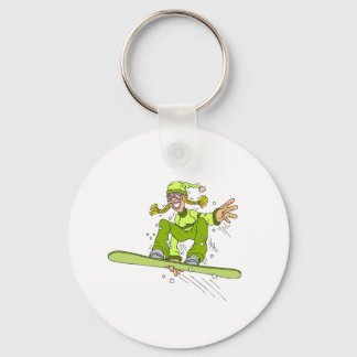 Llavero Chica Olive Snowboard