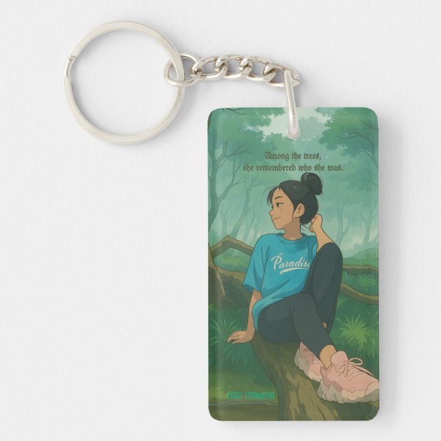 Llavero Chica personalizable citada (Frente)