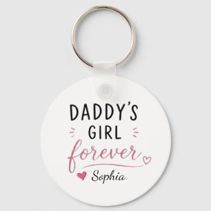 Llavero Chica Personalizada de Papá Por Siempre
