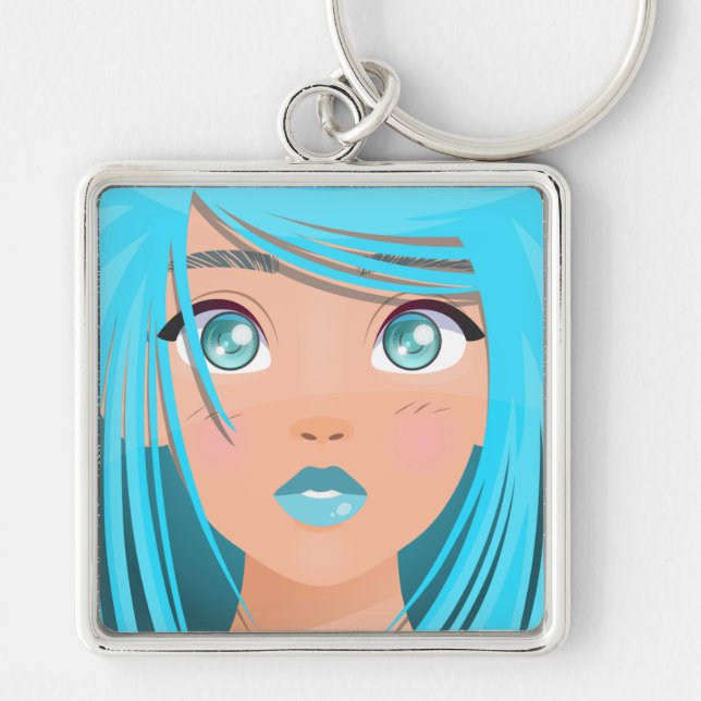 LLAVERO CHICA PERSONALIZADO ANIME (Frente)