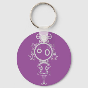 Llavero Chica Personalizado de Cute Kawaii