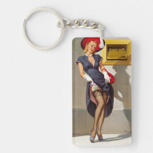 Llavero Chica Pin-Up Retro
