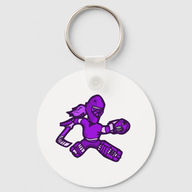 Llavero Chica Purple Goalie (Anverso)