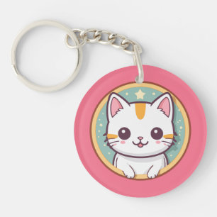 Llavero Chica que ama la fiesta de cumpleaños de los gatit