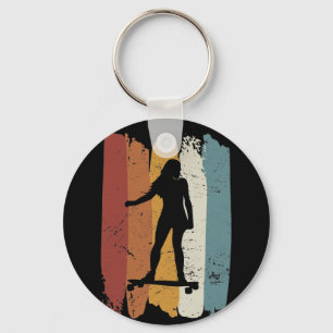 Llavero Chica Retro vintage Longboard