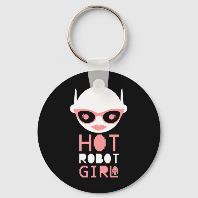 Llavero Chica robot caliente (Anverso)