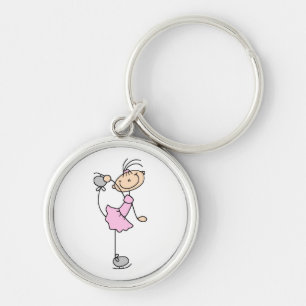 Llavero Chica Rosa Patinadora de Hielo con Figura de Palit