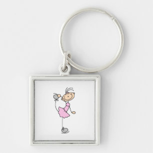 Llavero Chica Rosa Patinadora de Hielo con Figura de Palit