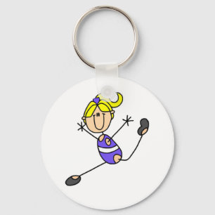 Llavero Chica Rubia Gimnasta